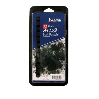 Jackson Sketch Soft Pastels - Black 12 Count